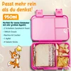 Funkelfuchs vaikiška pietų dėžutė su skyreliais, 950 ml, rožinė, LUMI