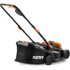 Fuxtec akumuliatorinė vejapjovė 40V 33 cm pjovimo plotis su 2x20V 2Ah ličio jonų akumuliatoriais ir dviguba įkrovimo stotimi FX-E1RM20-SET