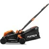 Fuxtec akumuliatorinė vejapjovė 40V 33 cm pjovimo plotis su 2x20V 2Ah ličio jonų akumuliatoriais ir dviguba įkrovimo stotimi FX-E1RM20-SET