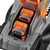 Fuxtec akumuliatorinė vejapjovė 40V 37 cm pjovimo plotis, reguliuojamas aukštis, FX-E2RM37SET