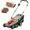Fuxtec akumuliatorinė vejapjovė 40V 37 cm pjovimo plotis, reguliuojamas aukštis, FX-E2RM37SET