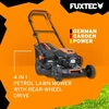 Fuxtec benzininė vejapjovė 4in1, 2,9 kW, 51 cm pjovimo plotis, galinis pavaras, FX-RM5170