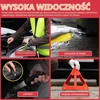 GADLANE automobilinis avarinis rinkinys su įspėjamuoju trikampiu ir užvedimo laidais GL1765