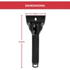 GADLANE automobilio langų ledo grandiklis su ilga rankena, 2 vnt., 24 cm, GLIS2