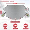GADLANE magnetinė automobilio priekinio stiklo apsauga nuo šalčio ir sniego 153 x 127 cm GLMWCL
