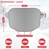 GADLANE magnetinis automobilio priekinio stiklo uždangalas 145 × 100 cm GL1493