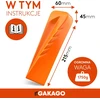 Gakago obrotinis skaldymo pleištas iš grūdintos plieninės masės, signalinė oranžinė, 1.78 kg