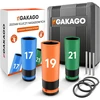 Gakago ratų varžtų galvučių rinkinys 17, 19 ir 21 mm, 1/2 colio, Steckschlüssel-Satz Kraft-Schoneinsatz