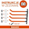 Gakago sieninis automobilių padangų ir ratlankių laikiklis, 4 vnt., iki 40 kg, Reifen Wandhalterung