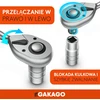 Gakago teleskopinis 1/2 col. reketinis raktas iki 60 cm, 72 dantų, 615 Nm Teleskop Knarre_450-600