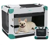 Gardner Pet sulankstomas kelioninis narvas šunims 66 × 46 × 46 cm, pilkas, GP01I4225GY