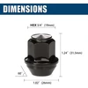 GAsupply ratų veržlės M12 x 1.5 x 31,5 mm, kūginės, 20 vnt., 303B20BK