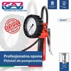 GAV padangų pripūtimo pistoletas su WIKA 80 mm manometru, kalibruotas, 60 G-T