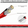 GELRHONR saulės modulio kabelio adapteris XT60i-F, 2 m, 12 AWG, 200 W, GELRHONR-2M-XT60i