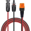 GELRHONR saulės modulio kabelio adapteris XT60i-F, 2 m, 12 AWG, 200 W, GELRHONR-2M-XT60i