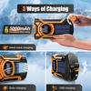 Gemmac avarinis radijas su rankiniu generatoriumi, Bluetooth, 5000 mAh, IPX5 EM03