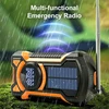 Gemmac avarinis radijas su rankiniu generatoriumi, Bluetooth, 5000 mAh, IPX5 EM03