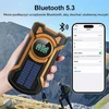 Gemmac avarinis radijas su rankiniu generatoriumi, Bluetooth, 5000 mAh, IPX5 EM03