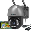 GENBOLT išorinė IP stebėjimo kamera 4K 8 MP PoE/Wi-Fi, spalvotas naktinis matymas, PTZ, GB213V