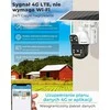 GENBOLT išorinė saulės IP kamera 4G, 8 W, 15600 mAh, 3MP+3MP, automatinis sekimas, AI, IP66, GB217 K-4G