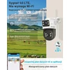 GENBOLT lauko 4G LTE vaizdo stebėjimo kamera su dvigubu objektyvu, PoE, IP66, GB201HN-4G