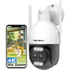 GENBOLT lauko IP kamera su 4K 8 MP vaizdo raiška, Wi-Fi ir PoE, 10X hibridiniu priartinimu, modelis GB202V