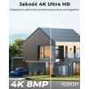 GENBOLT lauko IP kamera su 4K 8 MP vaizdo raiška, Wi-Fi ir PoE, 10X hibridiniu priartinimu, modelis GB202V