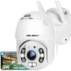 GENBOLT lauko stebėjimo IP kamera 4 MP Wi-Fi/DC&amp;PoE, naktinis matymas, atspari vandeniui, GB213K