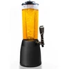 Gėrimų kolona su aušinimu, 4 l talpa, metalinė, juodos spalvos, 52 cm aukščio
