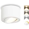 Lubinis šviestuvas GeyouLux paviršinė LED lubų lempa, su 30° pasukimu, 5 W, 500 lm, reguliuojama spalvos temperatūra, balta