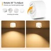 Lubinis šviestuvas GeyouLux paviršinė LED lubų lempa, su 30° pasukimu, 5 W, 500 lm, reguliuojama spalvos temperatūra, balta