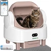 Gimars automatinė savaime išsivalanti kačių kraiko dėžė su Wi-Fi, 8 l, XXL, CH-ICB023