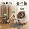 Gimars automatinė savaime išsivalanti kačių kraiko dėžė su Wi-Fi, 8 l, XXL, CH-ICB023