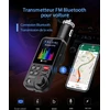 GizmoVine automobilinis Bluetooth FM siųstuvas su QC3.0, USB ir 4,5 cm ekranu Bluetooth FM Transmitter