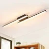 Lubinis šviestuvas Glitzerlife LED lubų šviestuvas, 12 W, šiltai balta 3000 K, metalinis korpusas, juodos spalvos, modelis SJ201