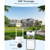 GNCC lauko 4G LTE stebėjimo kamera su saulės moduliu, 3 MP, 360°, GW6