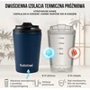 GoBeTree vakuuminis termopuodelis kavai 360 ml, rožinio kvarco spalvos, 1