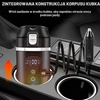 GOMETY automobilinis šildomas puodelis 500 ml 12/24 V su LCD ekranu HH158