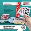 GOODS+GADGETS profesionalus pokerio žetonų rinkinys su aliuminio lagaminu, 300 žetonų, auksinis