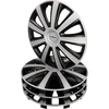 Goodyear automobilio ratų gaubtai Memphis Carbon 16 colių, 4 vnt., juodi ir sidabriniai, 10625