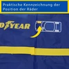 Cgauto Goodyear padangų laikymo maišų rinkinys 4 vnt., iki 235 mm ir 65 cm, 75526