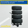 Goodyear padangų vežimėlis 4 ratams iki 100 kg su apsauginiu uždangalu 11123