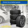 Goodyear padangų vežimėlis 4 ratams iki 100 kg su apsauginiu uždangalu 11123