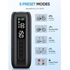GPUTEK elektrinė dviračio pompa, 150 psi, skaitmeninė, 5200 mAh akumuliatorius, BG02