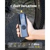 GPUTEK elektrinė dviračio pompa su skaitmeniniu manometru, 150 psi, USB-C įkrovimas, BG01