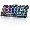 GravaStar Mercury K1 Lite belaidė 75% RGB mechaninė klaviatūra, juoda permatoma