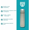 GRÄWE nerūdijančiojo plieno termosas 500 ml, sidabrinis, su puodeliu