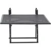Greemotion pakabinamas balkono stalas Toulouse, pilkas, metalas, 56 × 60 × 40 cm