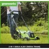 Greenworks akumuliatorinė vejapjovė 24V 2Ah, 33 cm pjovimo plotis, 30 l talpa, bešepetėlinis variklis, modelis 2516107UA