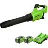 Akumuliatorinis lapų pūstuvas Greenworks GD40ABIIK2X; 40 V; 2x2,0 Ah akum.